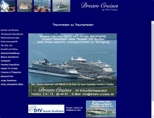 Tablet Screenshot of dream-cruises.de